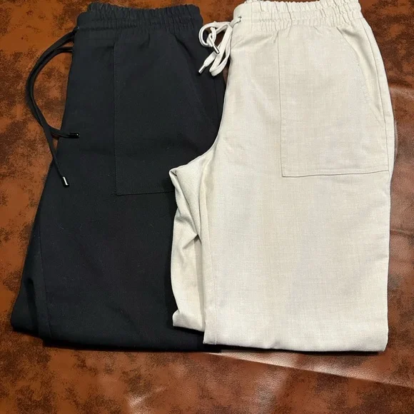 Nine West Linen Joggers - Picture 1 of 4